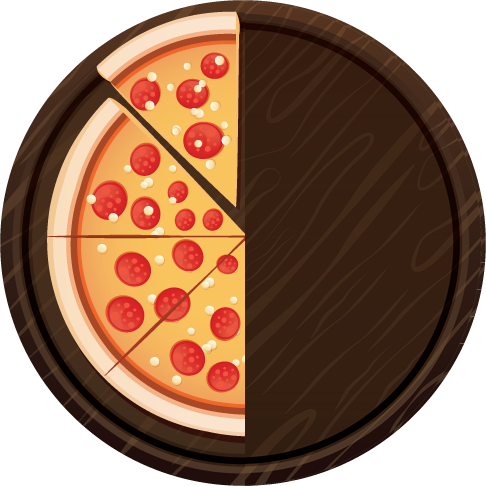 Pizza Artesanal Meia 4 Pedaços